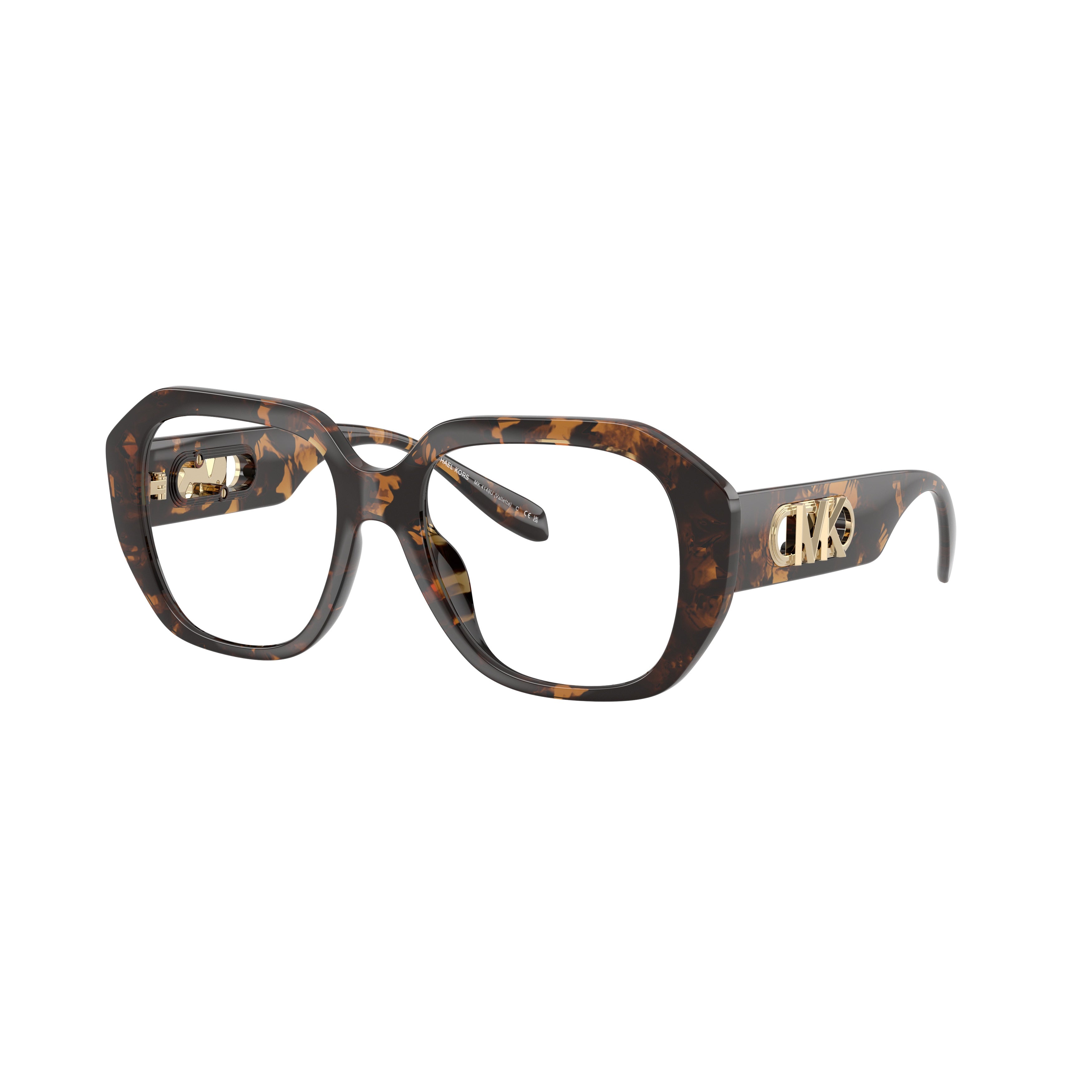 0mk4148u Oversized Tortoiseshell Sunglasses with Gold-tone Logo Detail