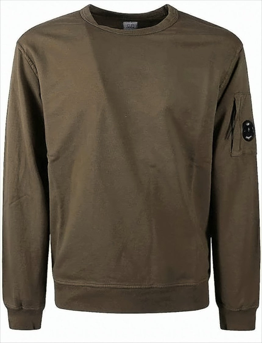 Long-Sleeve Crewneck Sweatshirt with Minimalist Design