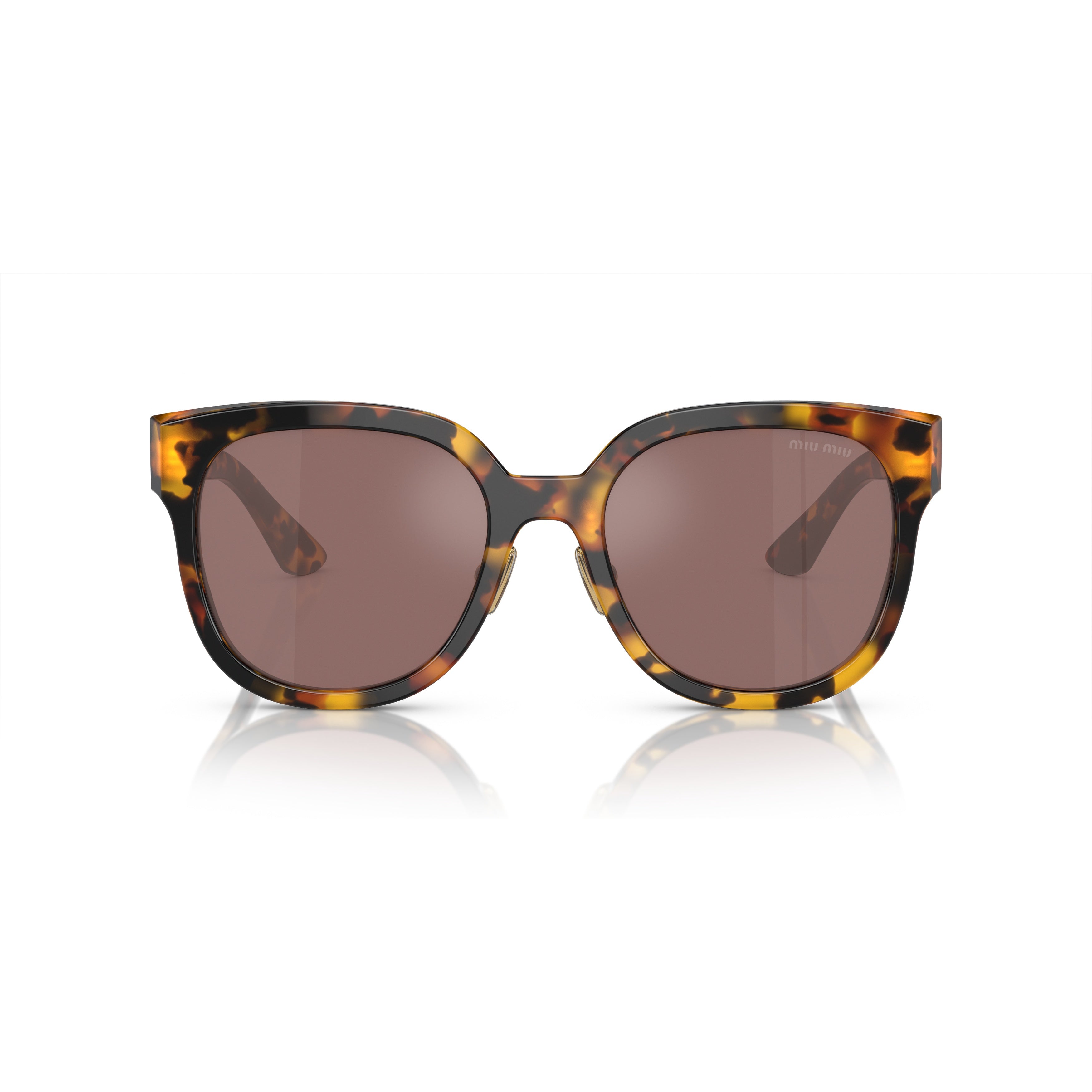 0mu 01zs Oversized Tortoiseshell Square Sunglasses