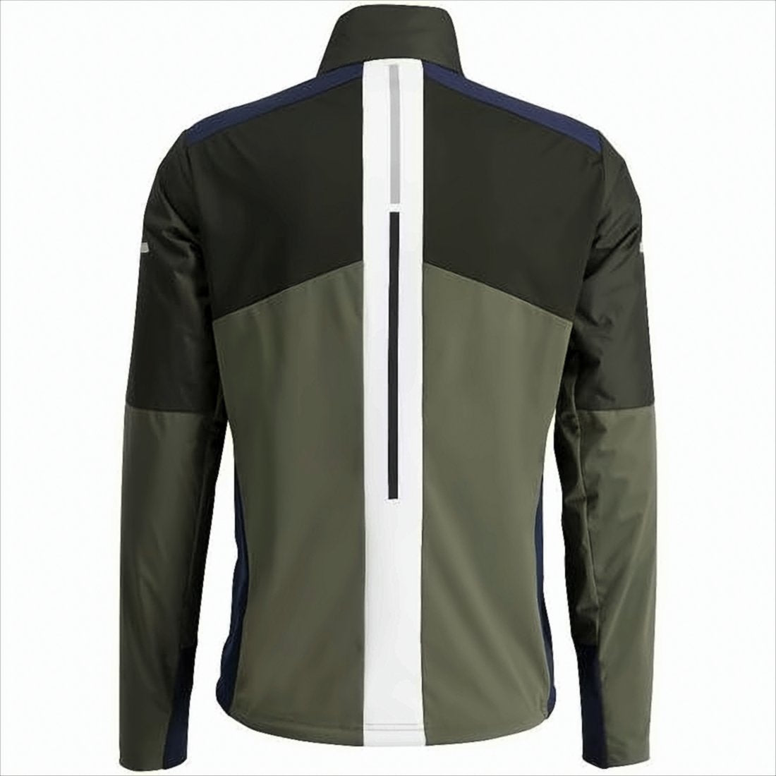 Color-Block Technical Jacket with High Collar