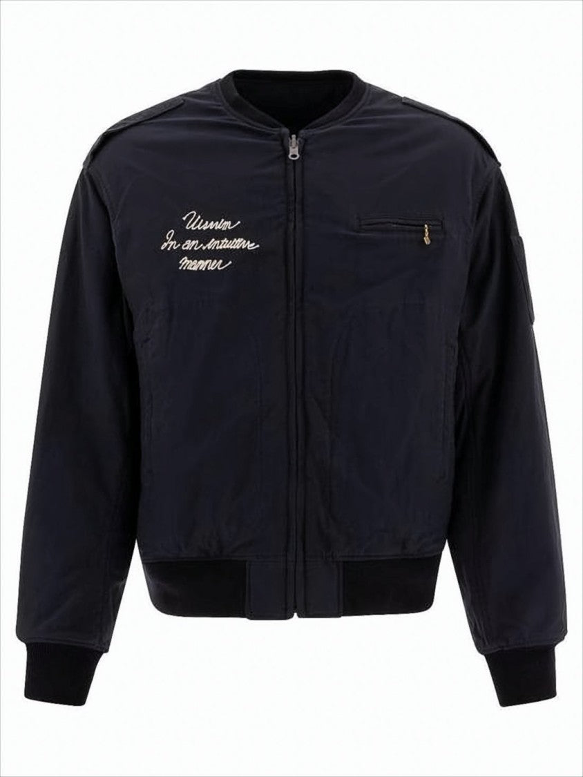 Black Jacket with Stand Collar