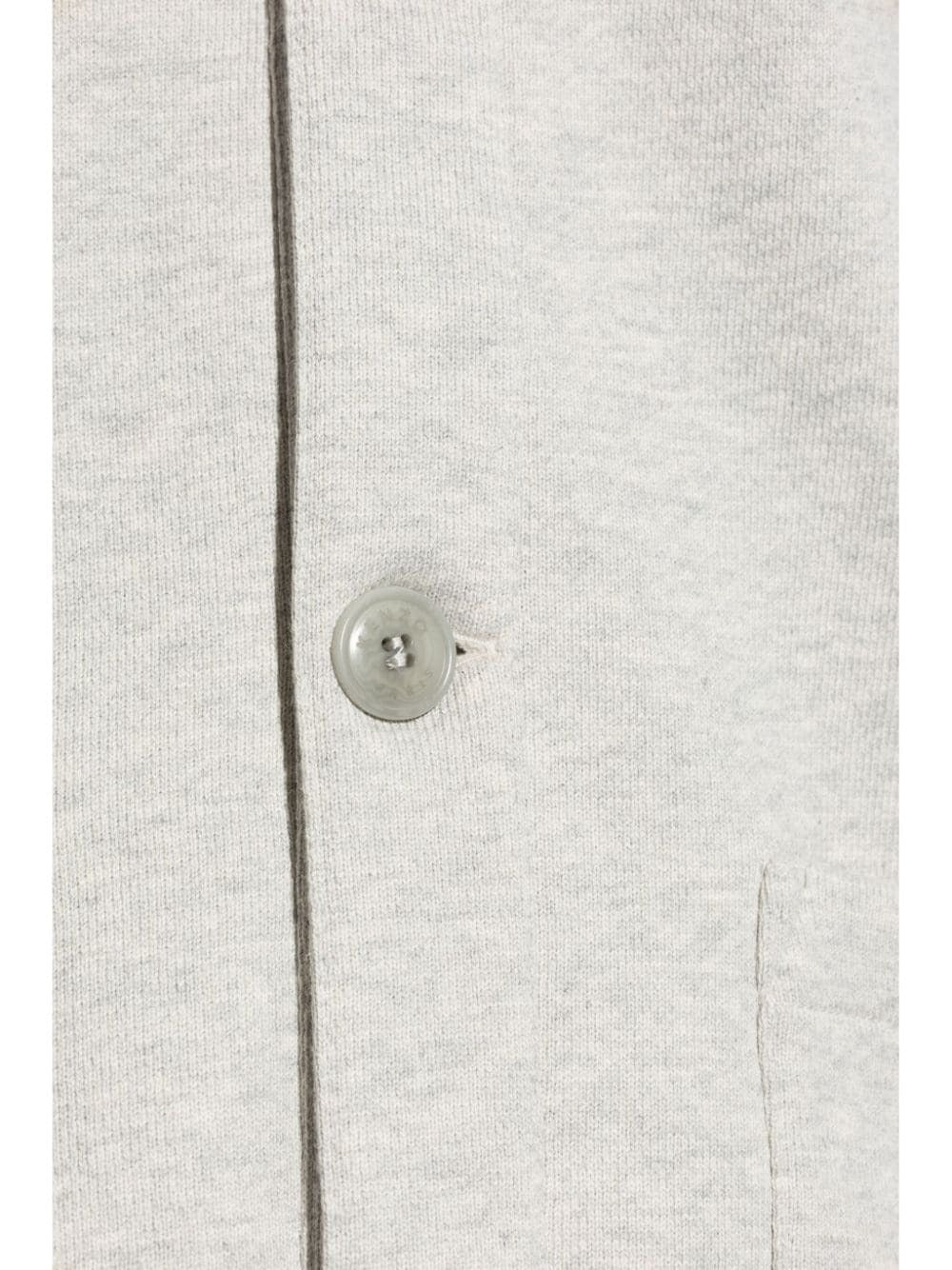 Textured Bomber Jacket In Pale Grey With Button-Up Front
