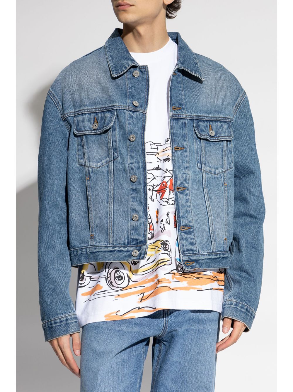 Medium Blue Washed Denim Jacket