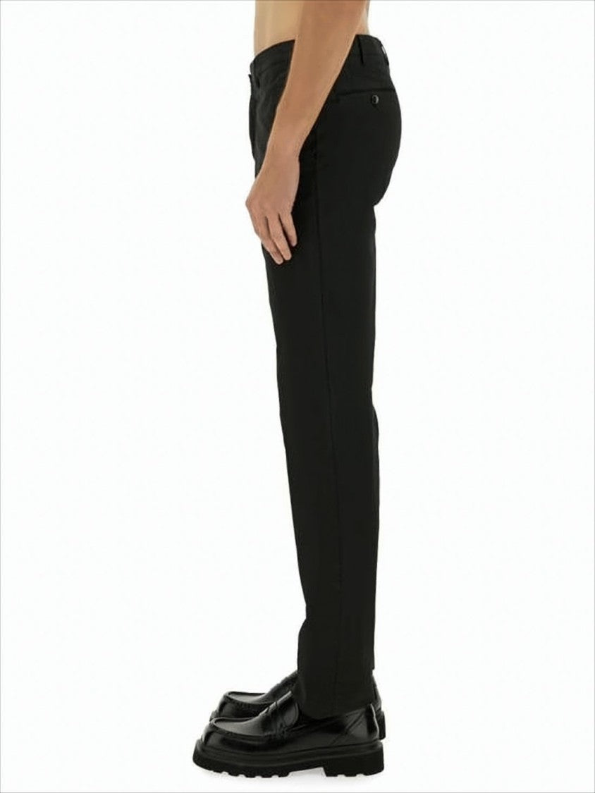 Mid-Rise Straight Pants with Tailored Silhouette