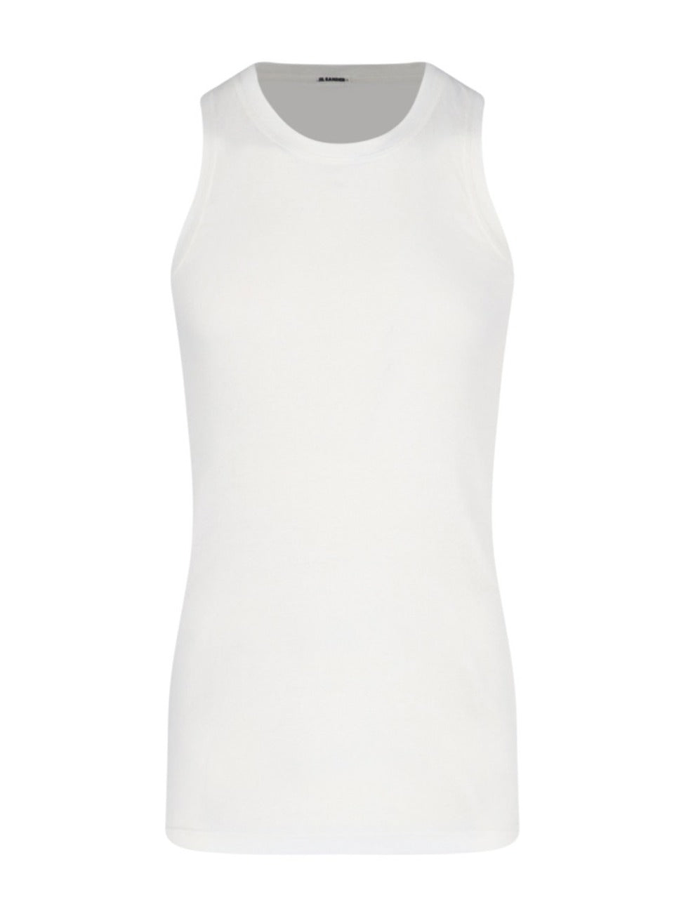 Cotton T-Shirt and Tank Top Set in Neutral Shades