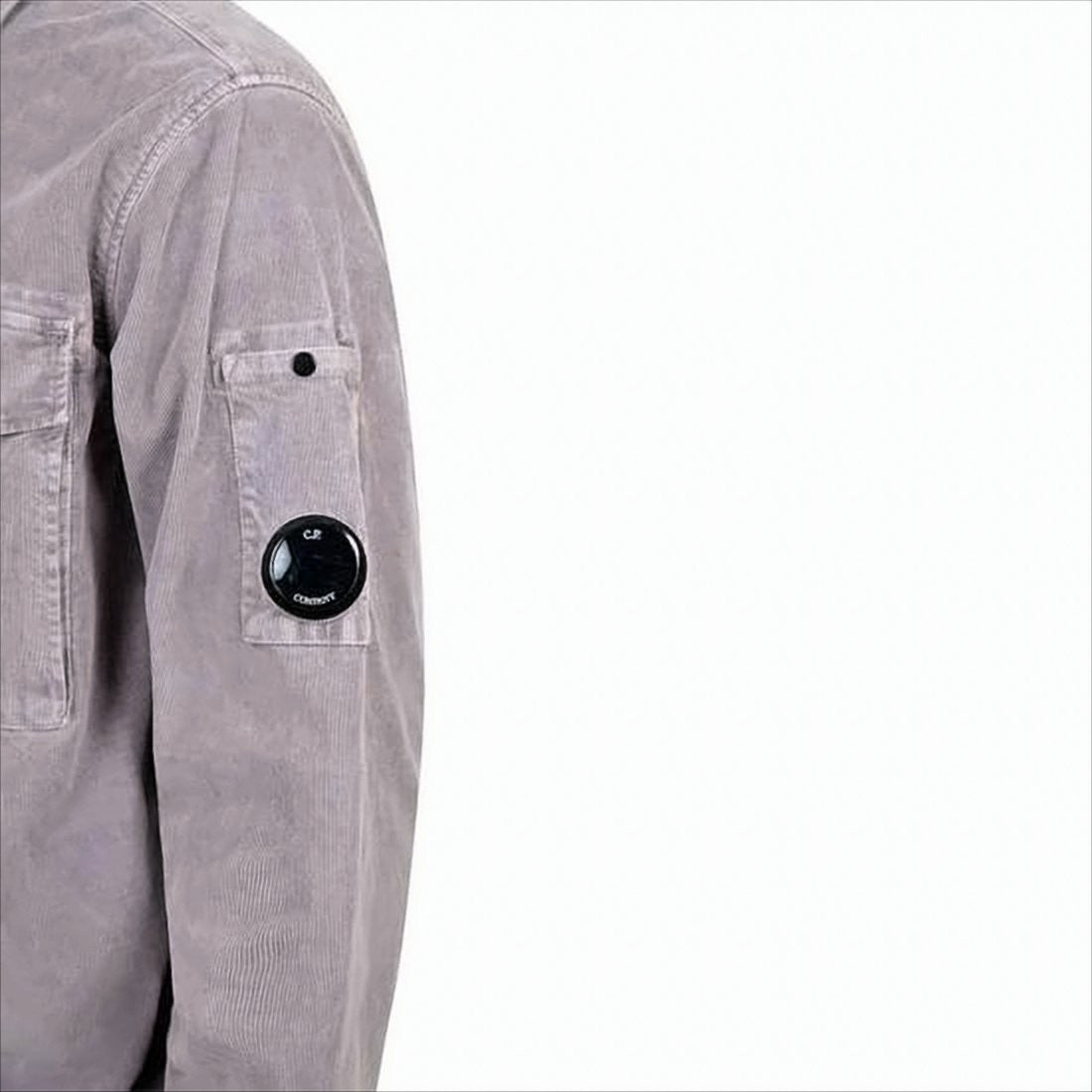Soft Corduroy Jacket With Button-Up Front And Flap Pocket