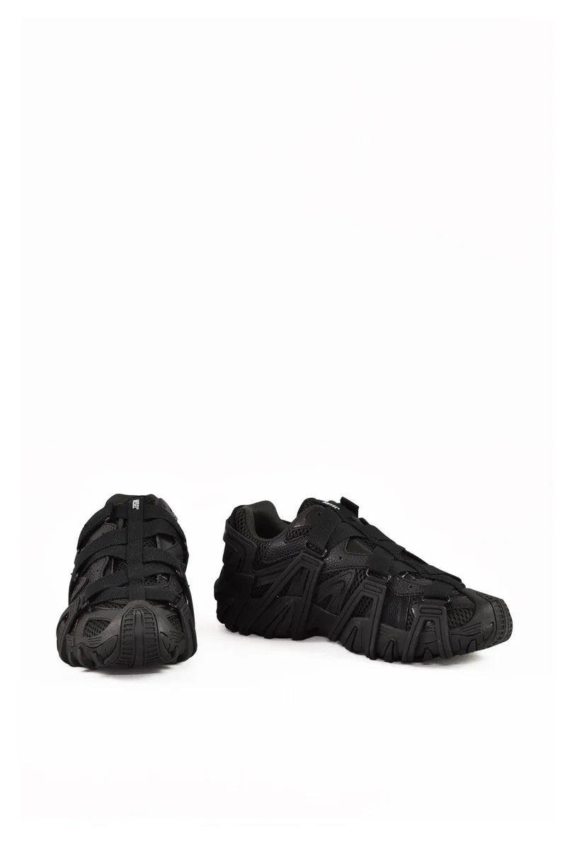 Leather/Rubber Sneakers - Black