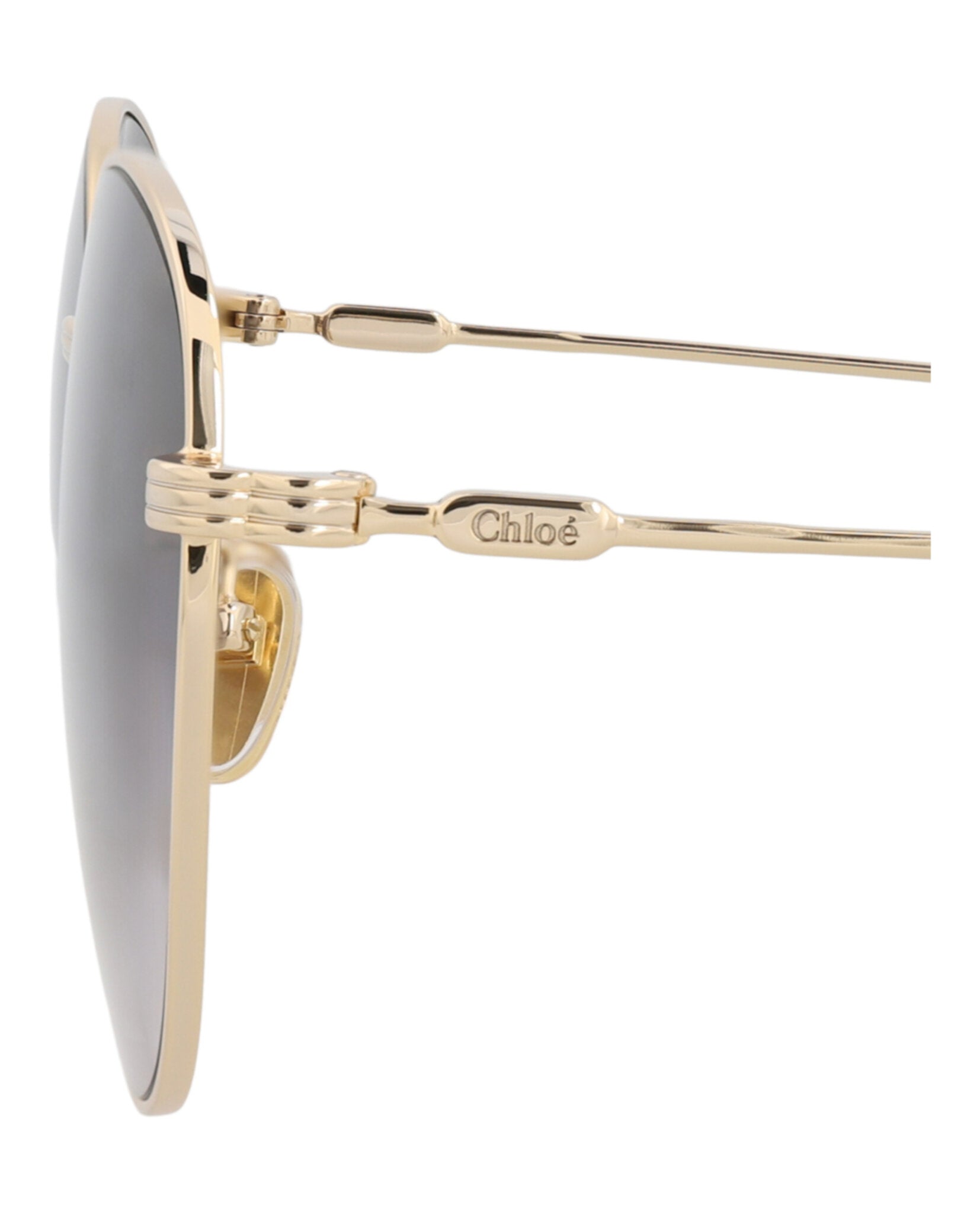 Round-Frame Metal Sunglasses
