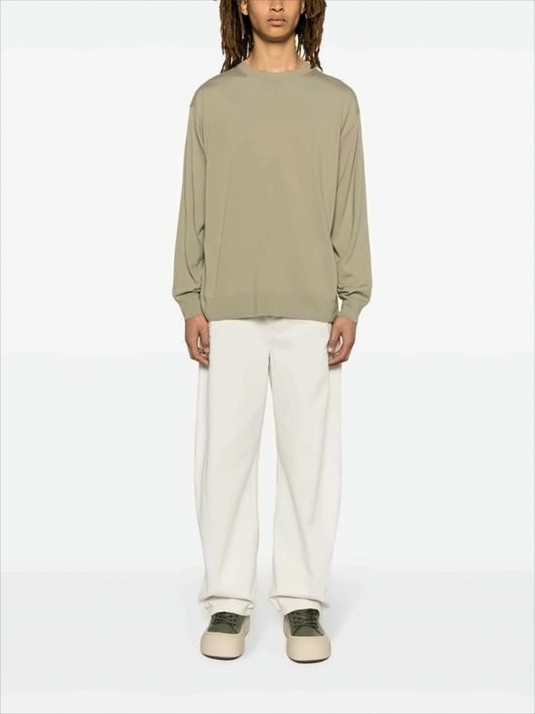 Wool Sweater with Relaxed Fit