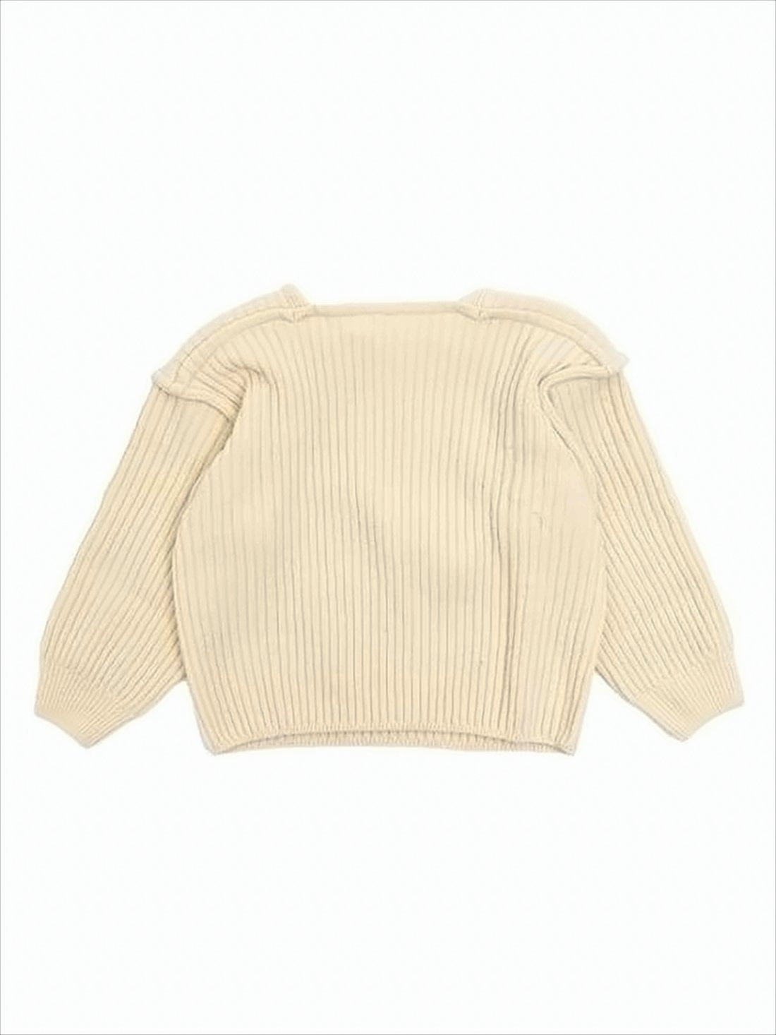 Ribbed Crop Sweater with Off-Shoulder Neckline