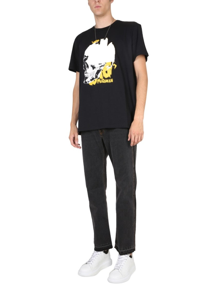 Raw Cut Hem Black Jeans