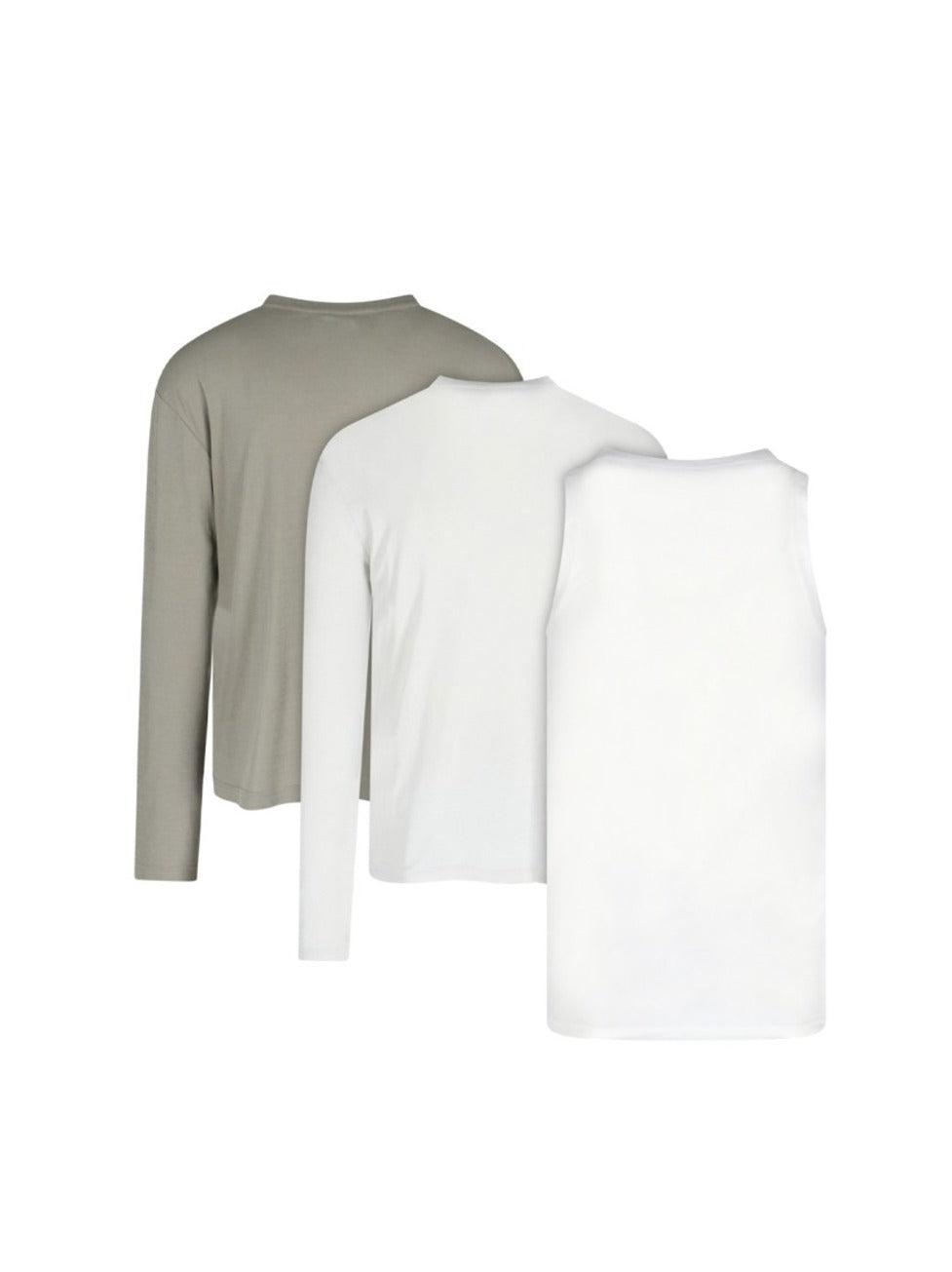 T-Shirt And Tank Set – Green/White