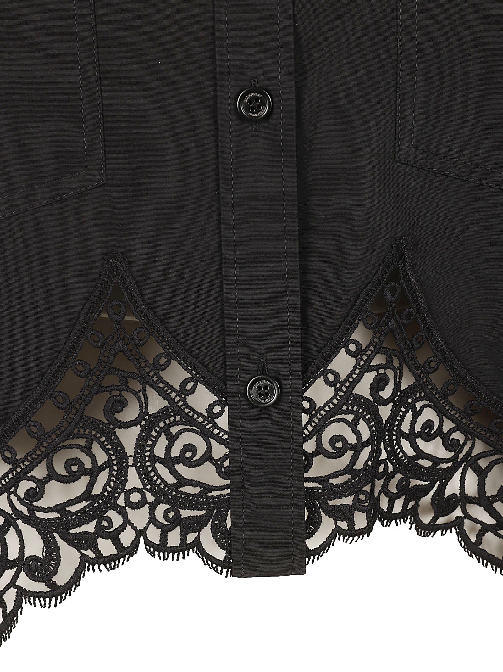 Tailored Black Cotton Shirt