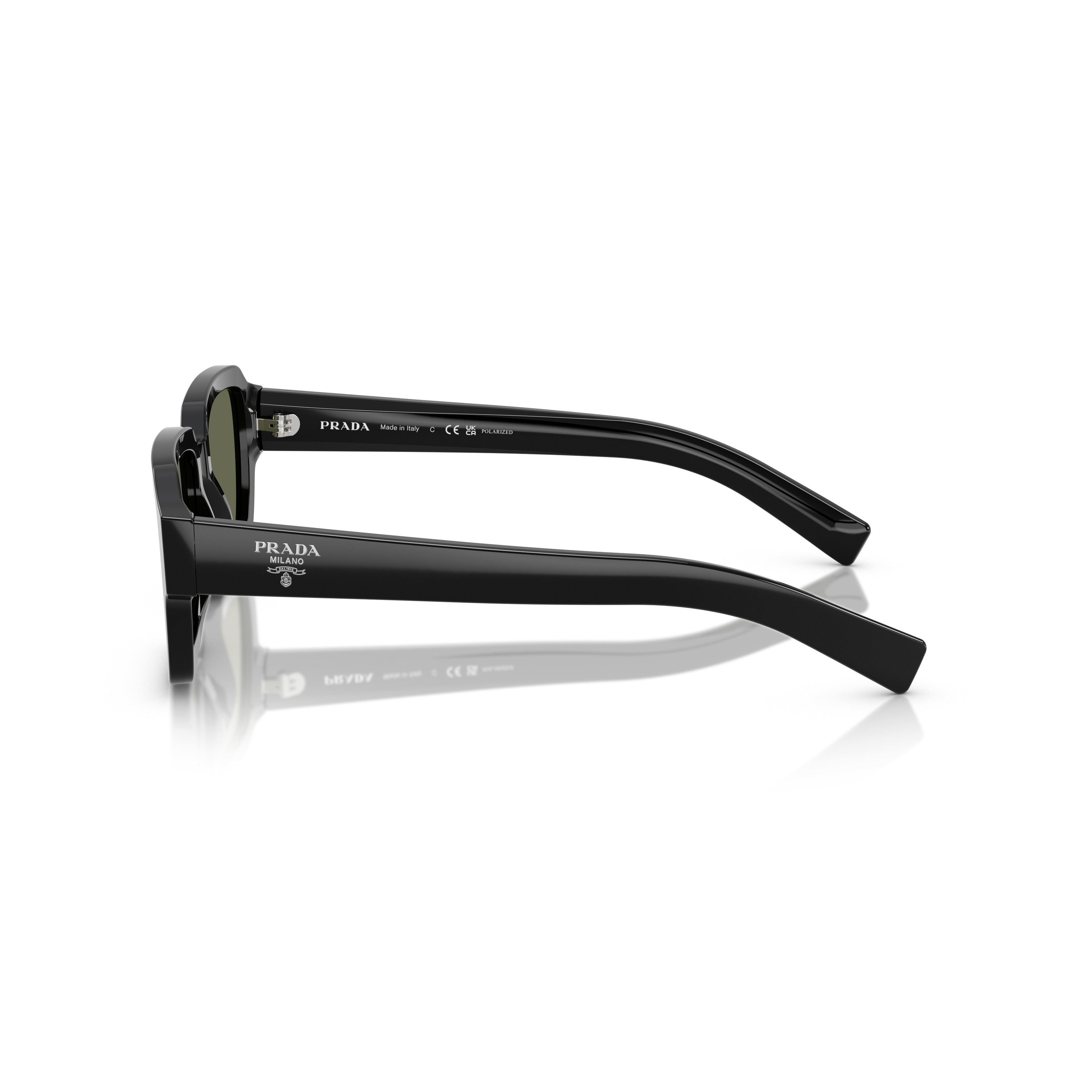 0pr 02zs Bold Rectangular Tortoiseshell Sunglasses from Prada