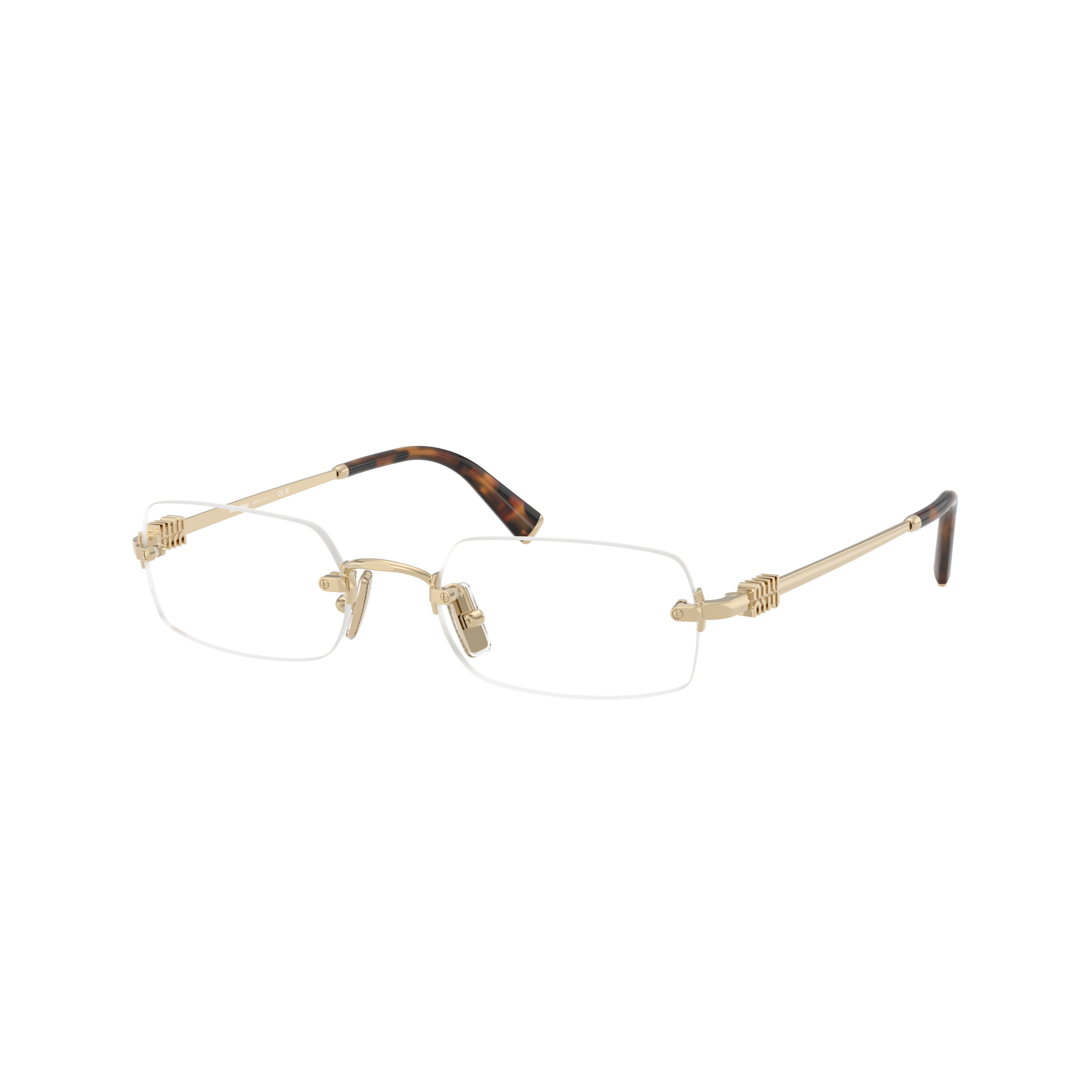 0mu 50yv Rimless Rectangular Eyeglasses