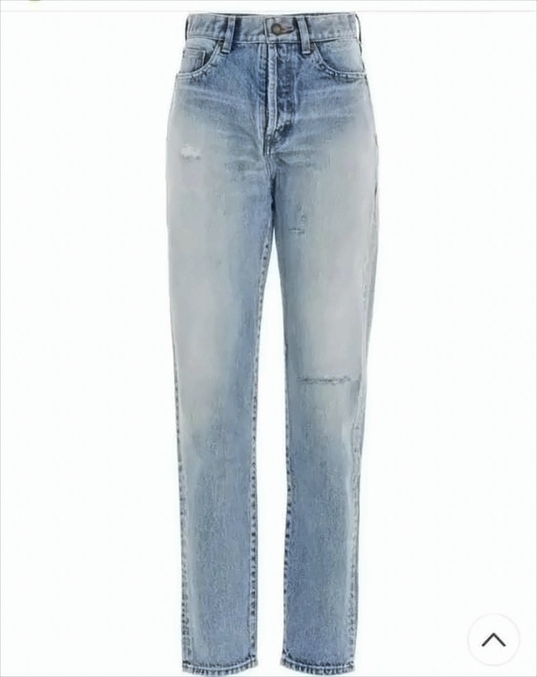 High-Waisted Straight Leg Denim Pants With Vintage Appeal