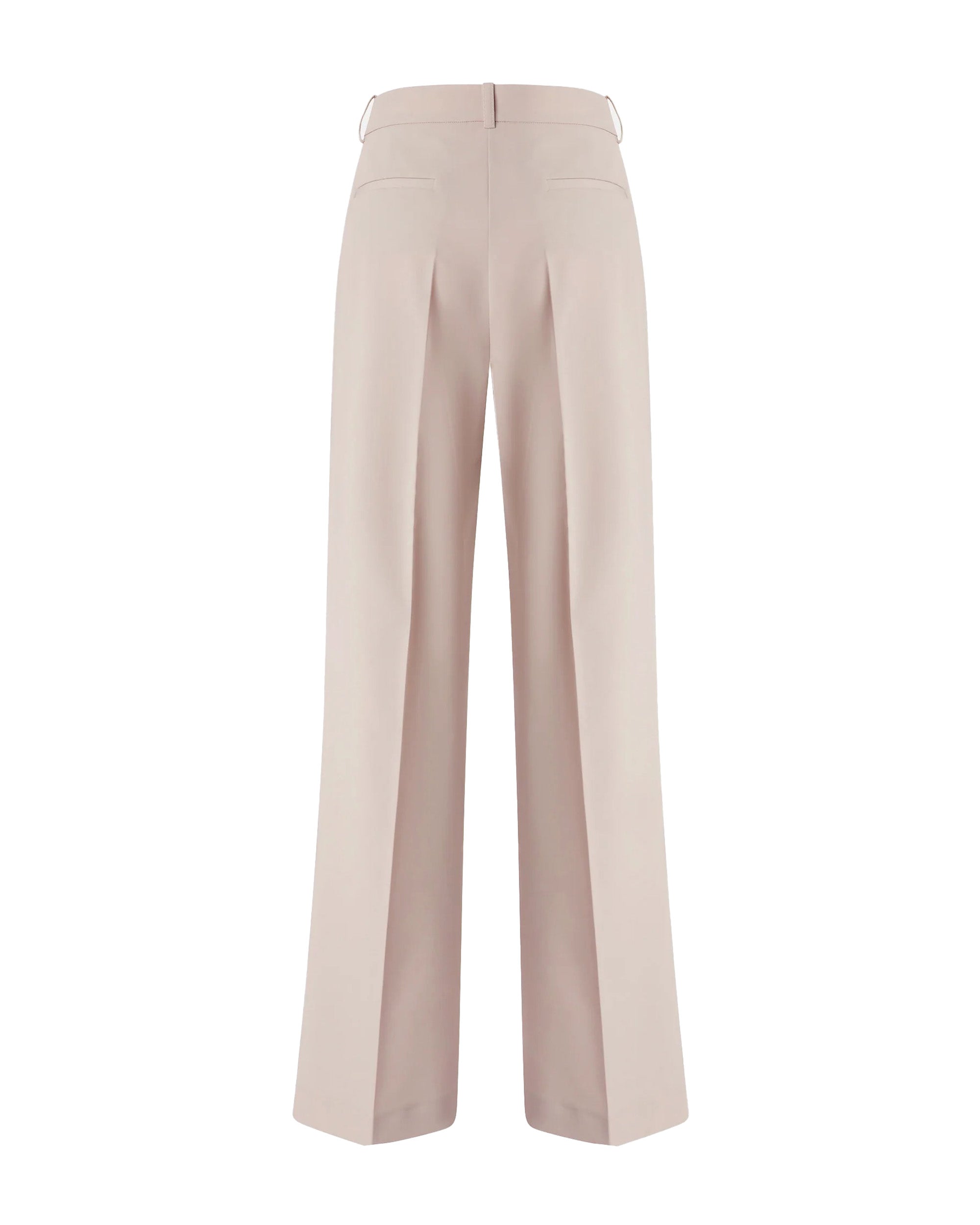 Fluid Straight-Leg Trousers With Pressed Crease And Concealed Closure