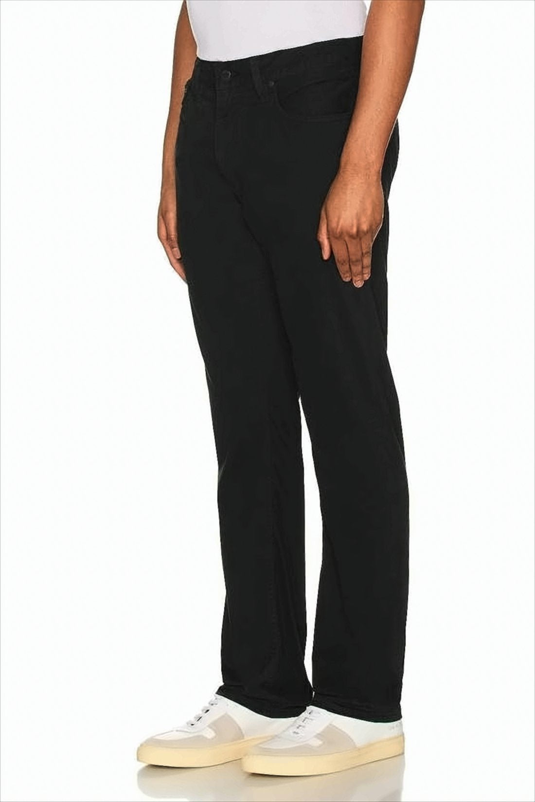 Straight Fit Black Pants