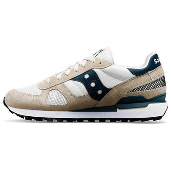 Beige Shadow Sneakers with Suede