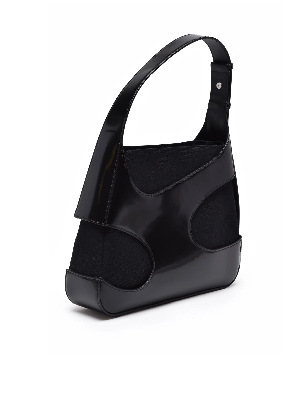 Cut Out Shoulder Bag - Black