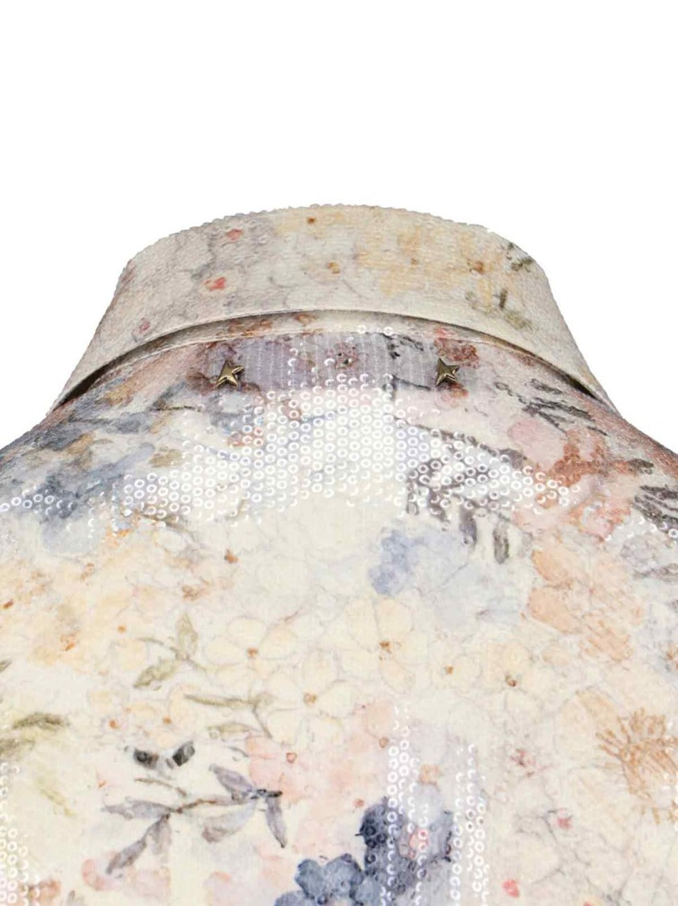 Floral Pleated Shirt – Multicolor