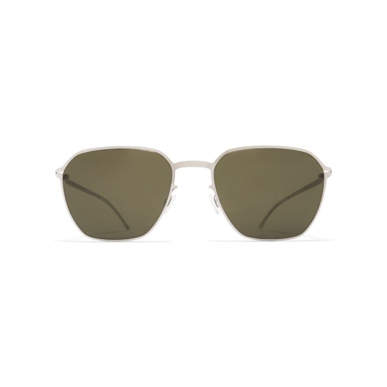 Anders Geometric Olive Green-Tinted Sunglasses