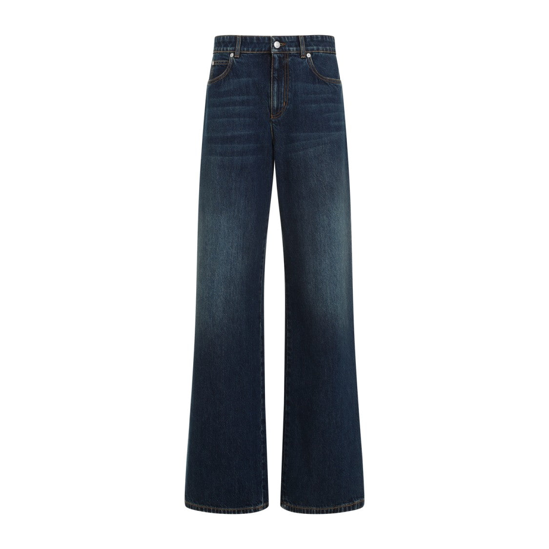 Dark Blue Cotton Jeans
