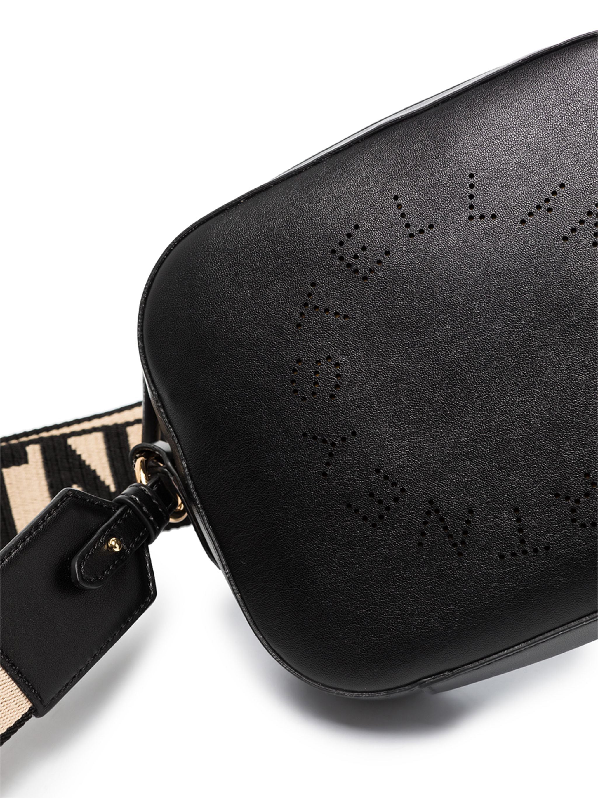 Pink Camera Bag Perforated Logo Satchel