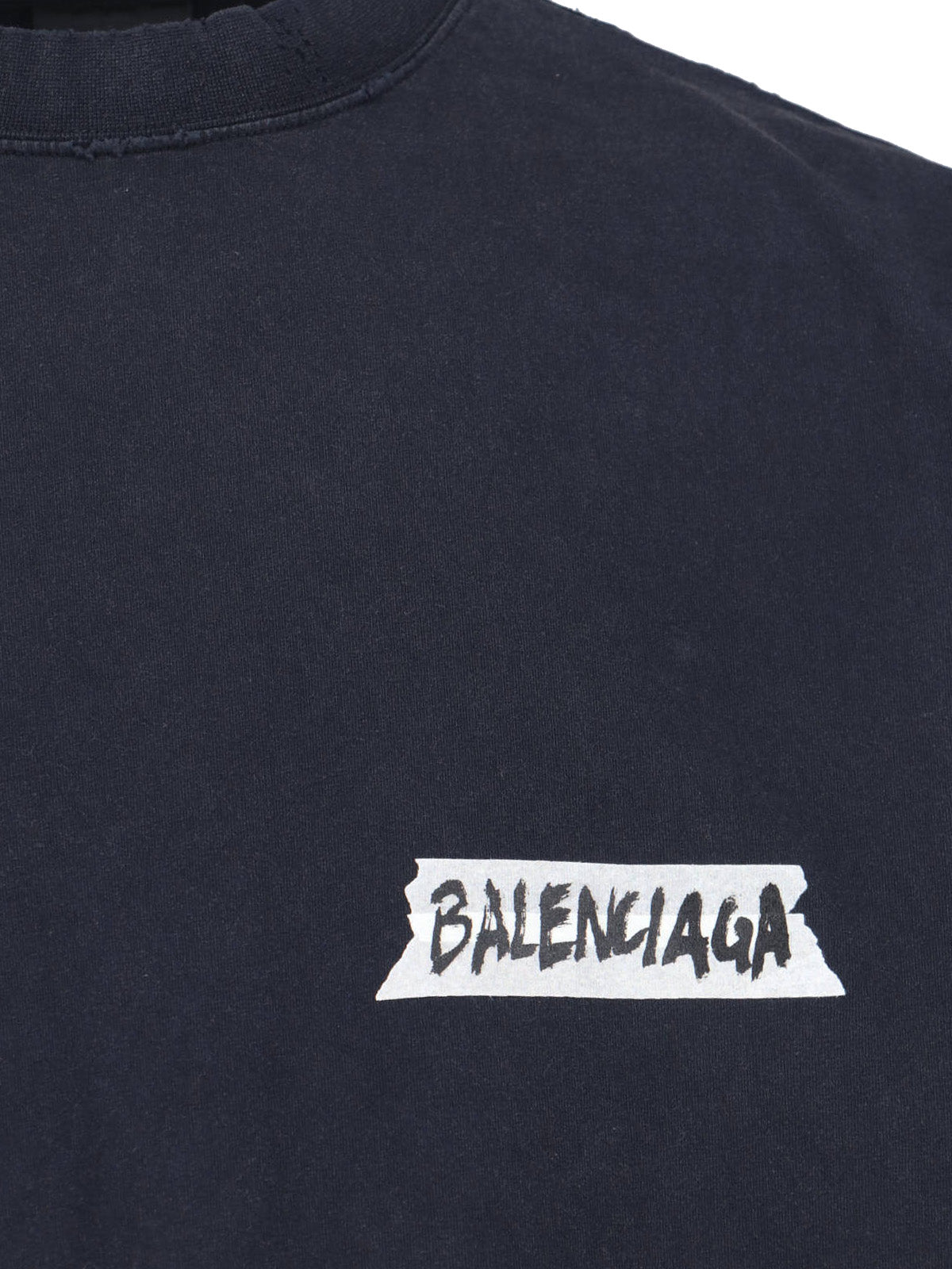 "Masking Tape" Long Sleeve T-Shirt – Black