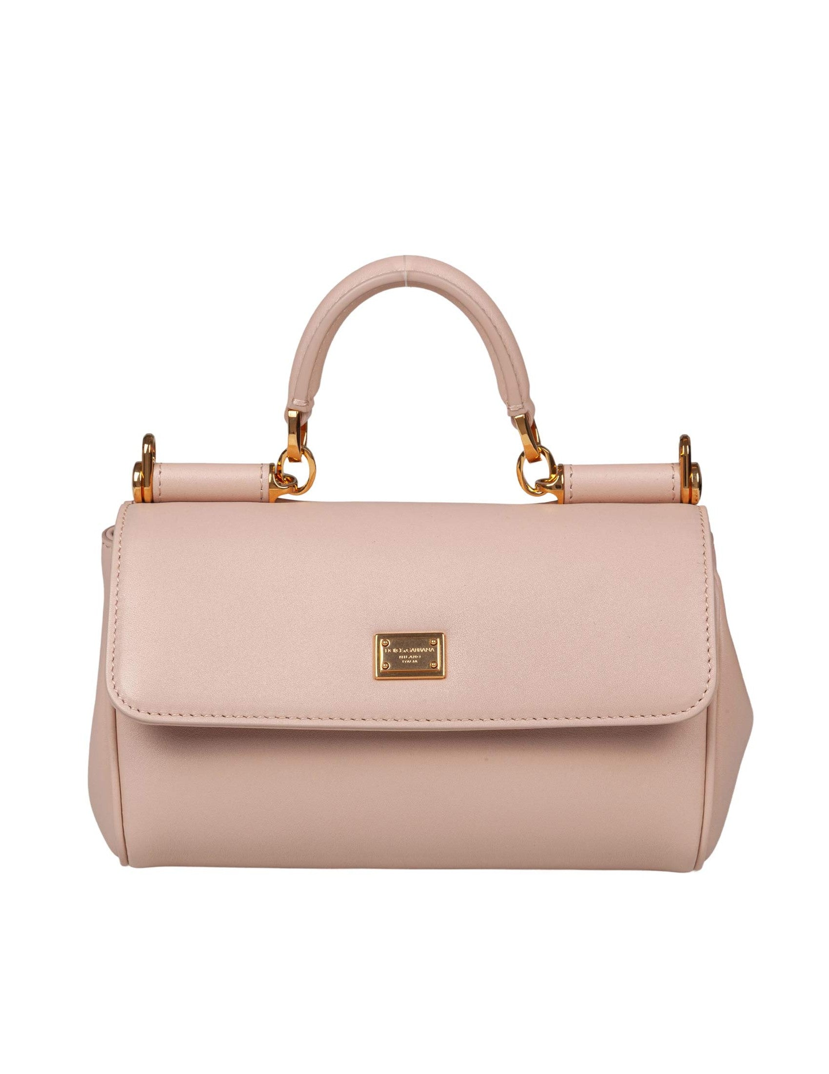 Sicily Handbag In Nude Leather