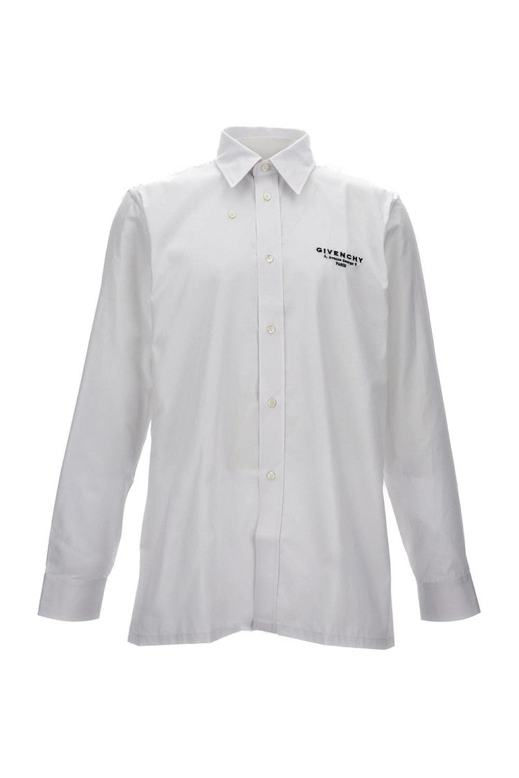 Cotton Classic Shirt With Stiff Collar