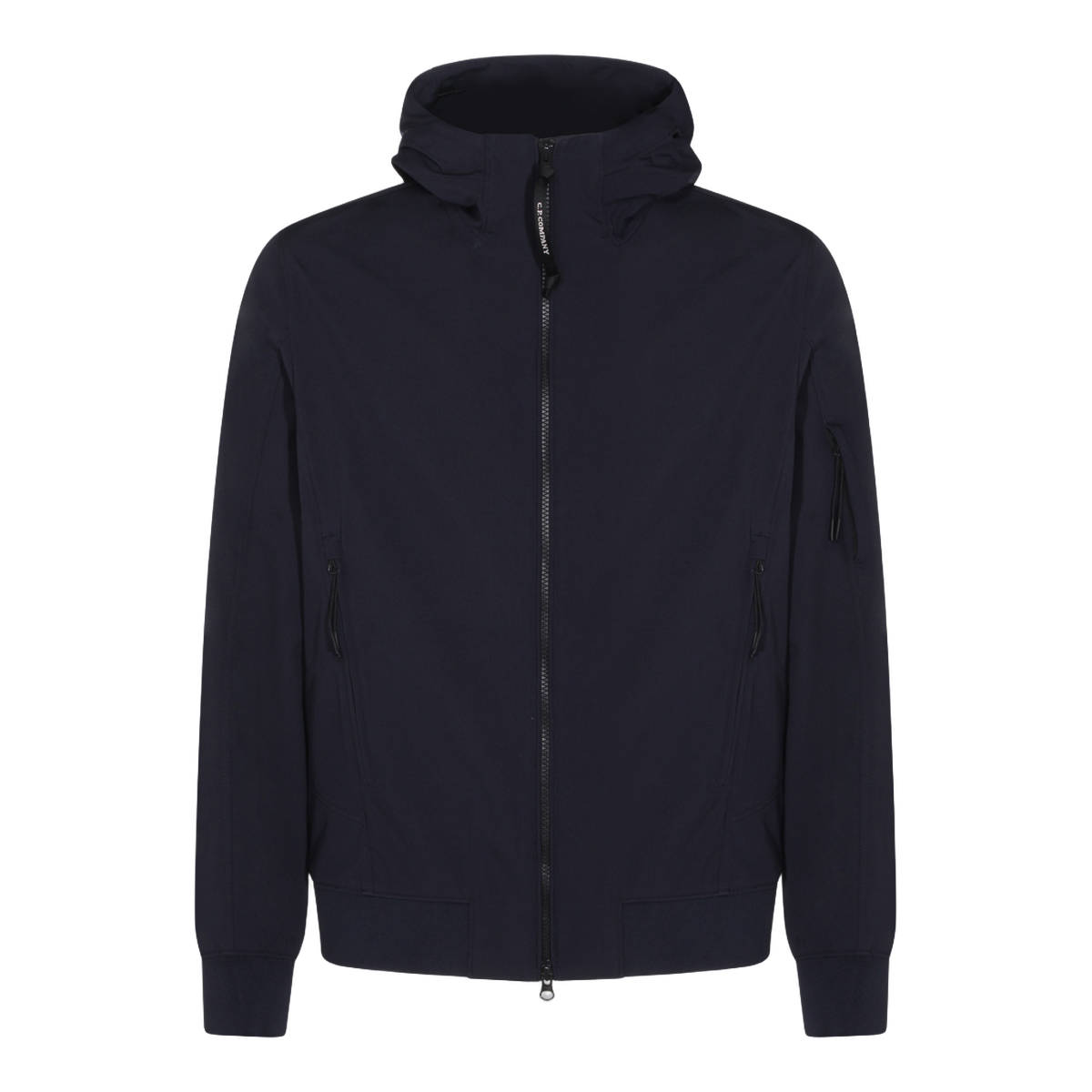 Blue Zip-Up Jacket with Hood