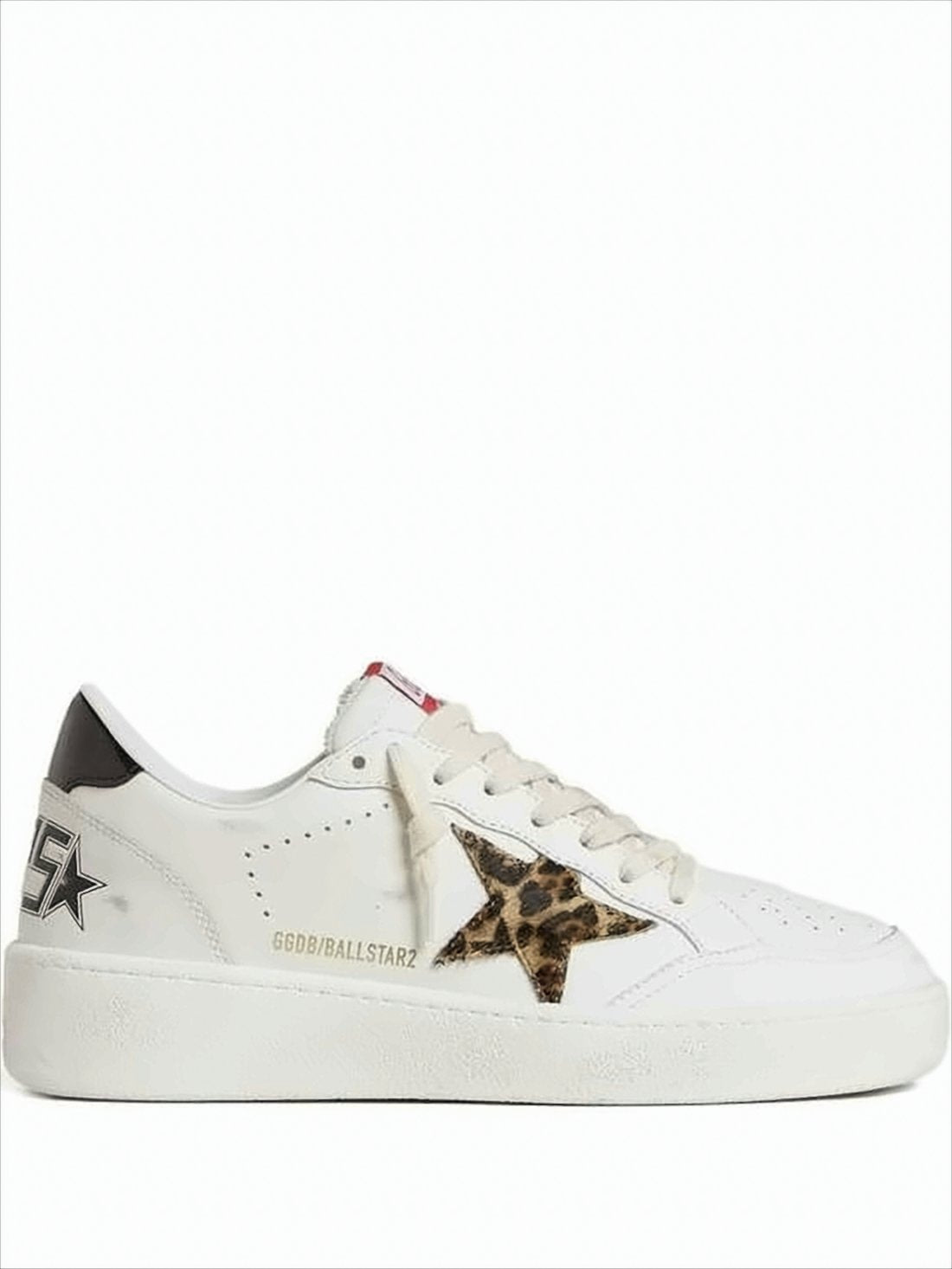 Leopard Print Star Low-Top Sneakers