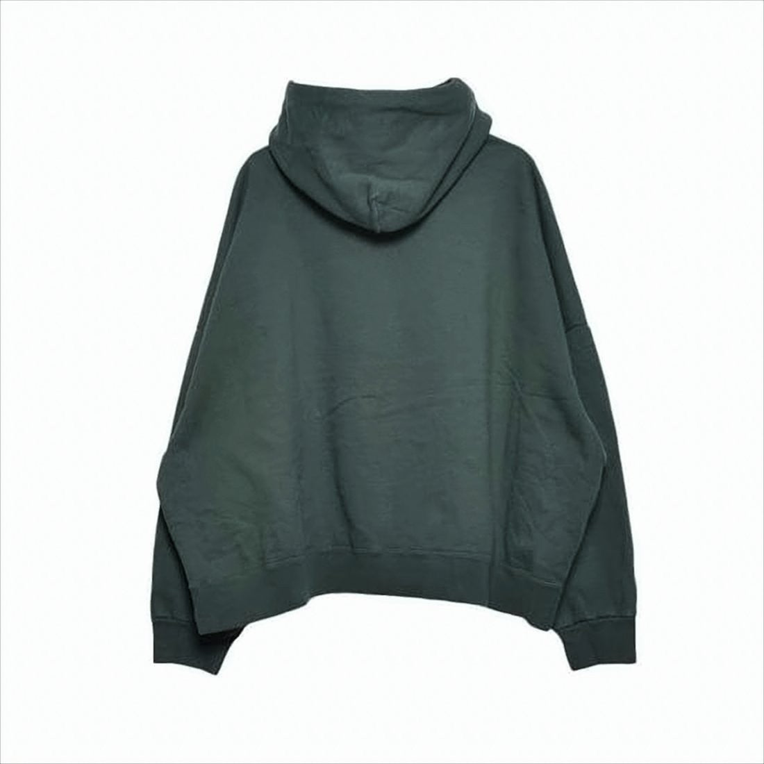 Relaxed-Fit Green Cotton Hoodie With Bold Logo