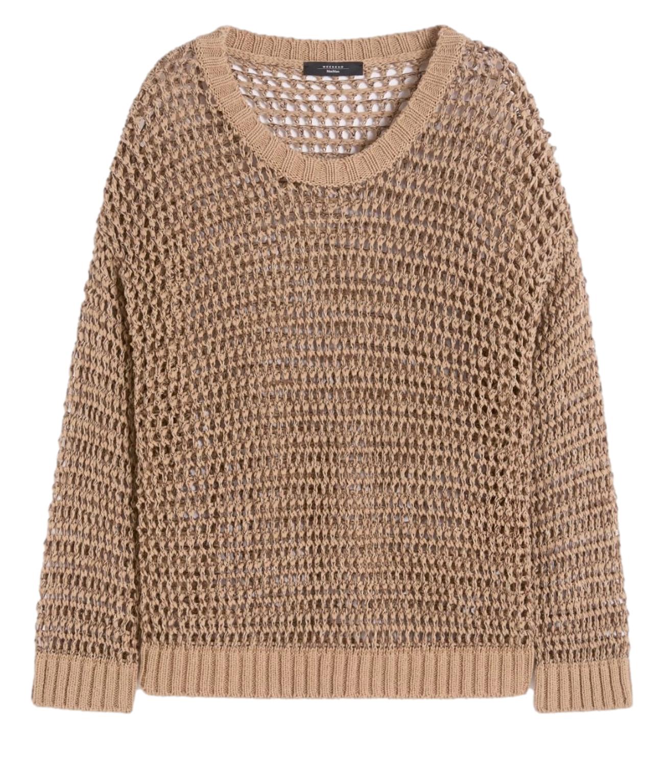 Mouline Brown Wkdonirica Linen Sweater