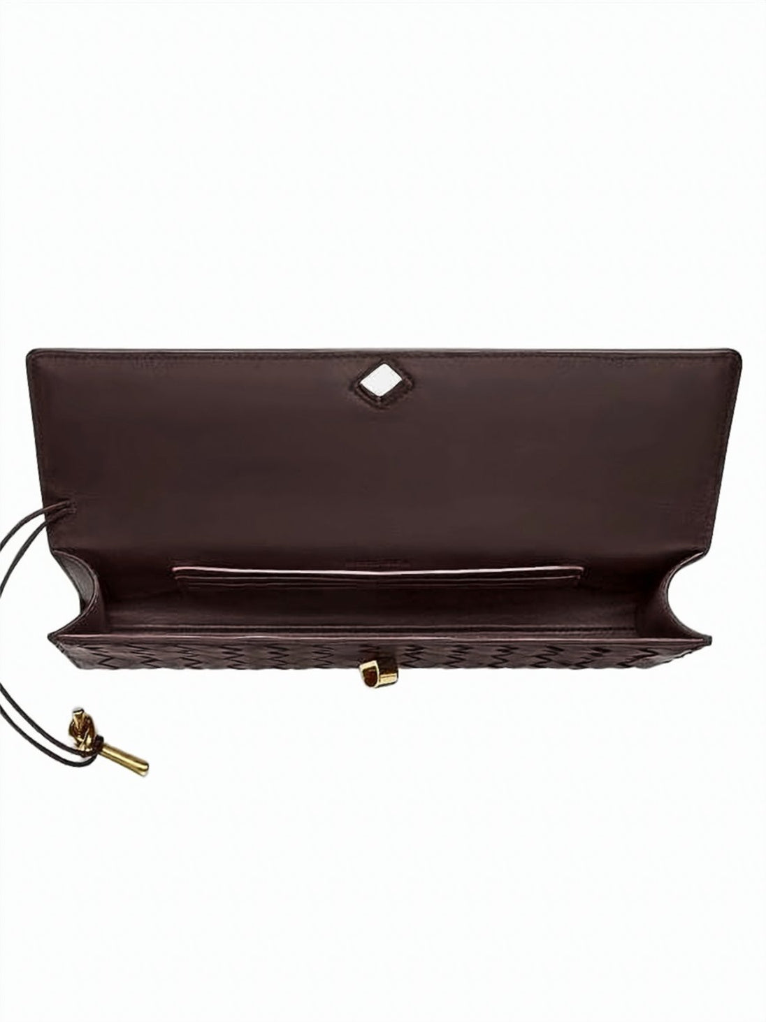 Rectangular Woven Lambskin Tote Bag