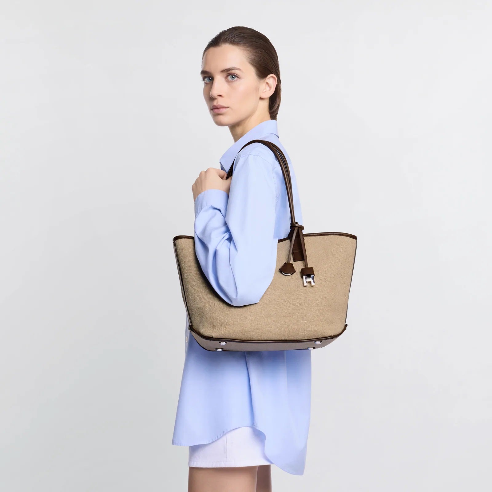 Mastice Address Shopping Piccola Linen Shopping Bag