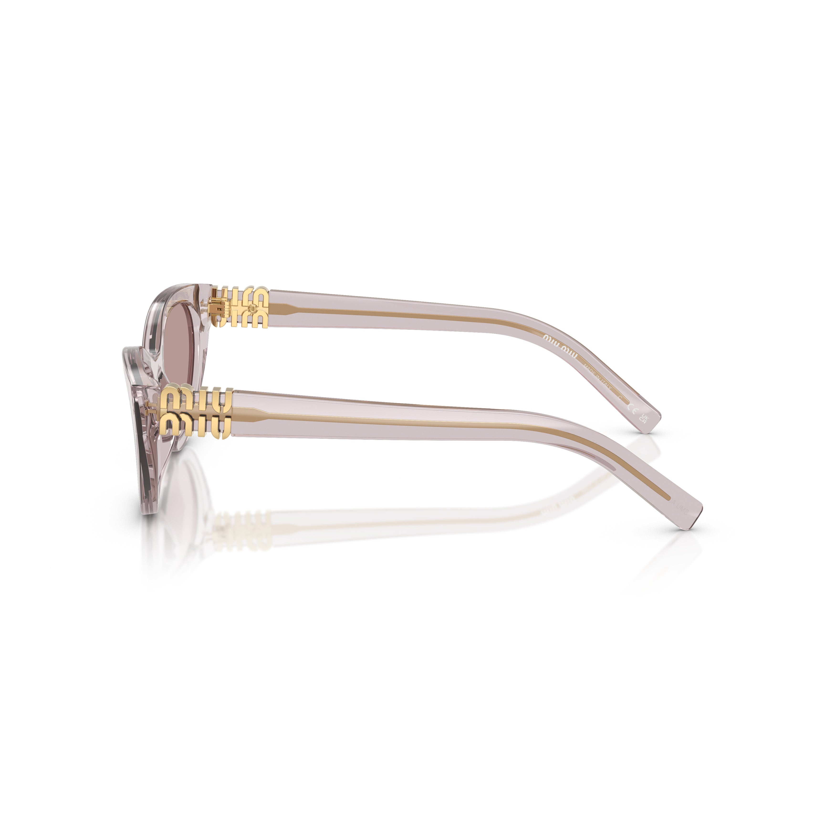 0mu A04s Translucent Mauve Cat-Eye Sunglasses