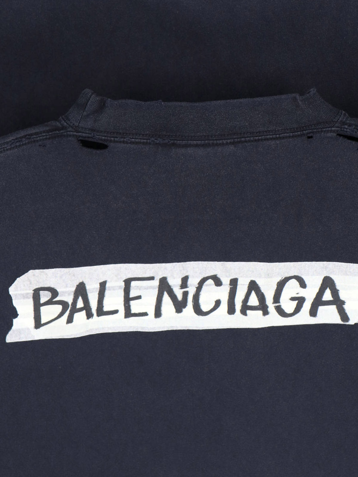 "Masking Tape" Long Sleeve T-Shirt – Black