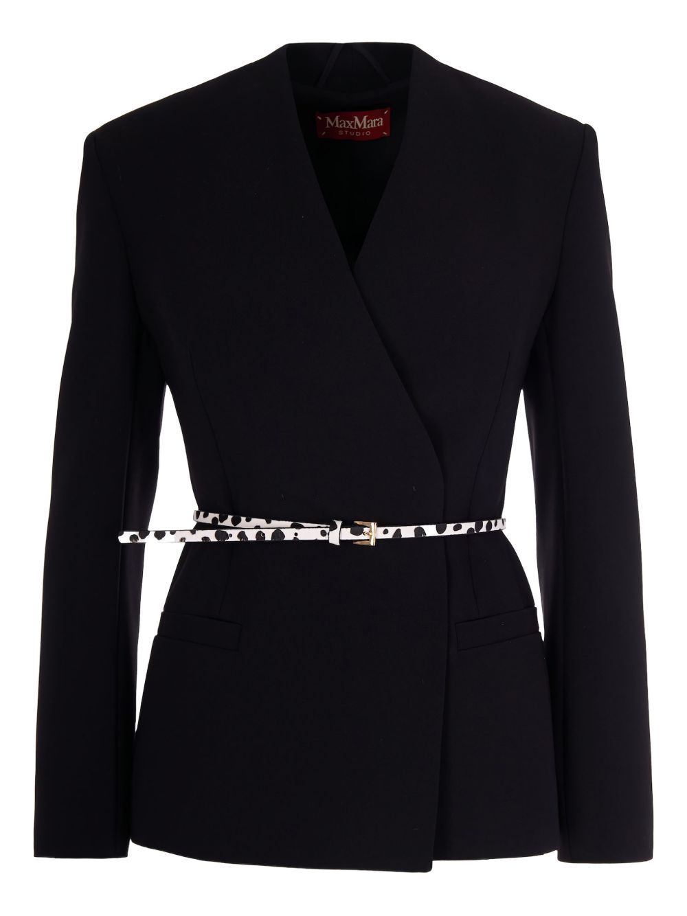 Double-Breasted Black Jacket