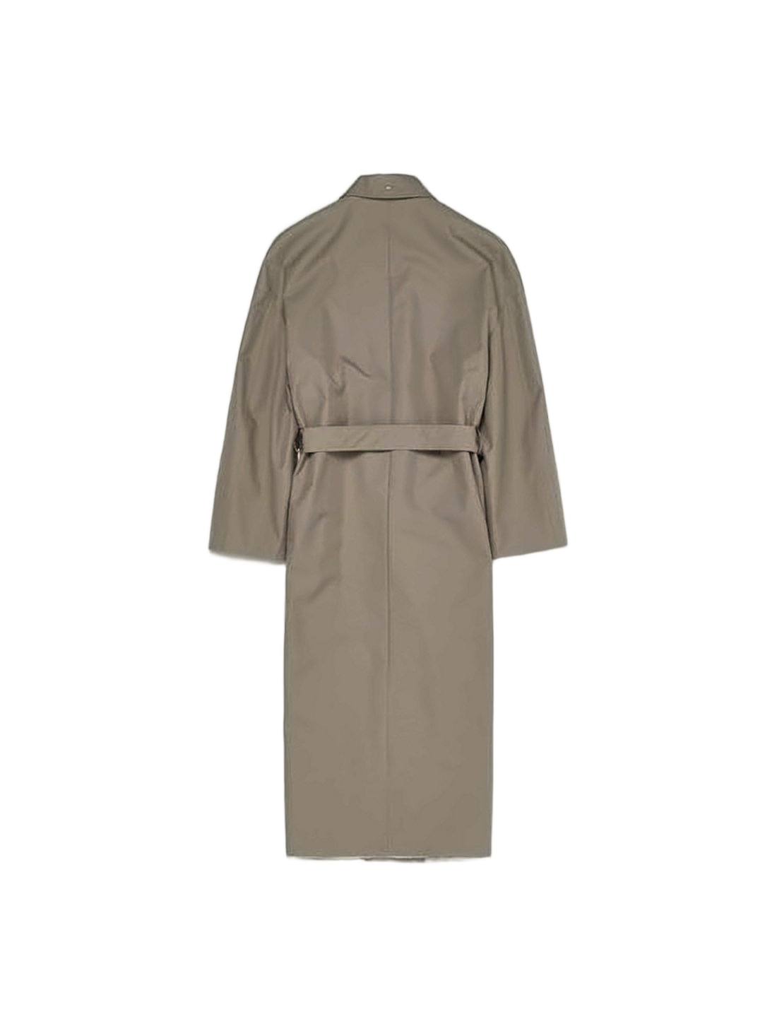 Minimalist Long Coat with Belted Waist