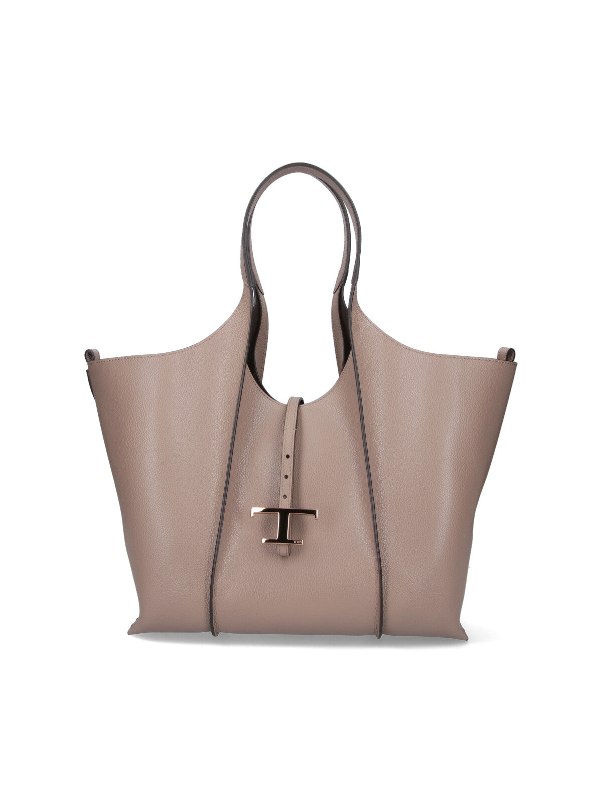 Tote Bag in Taupe Leather