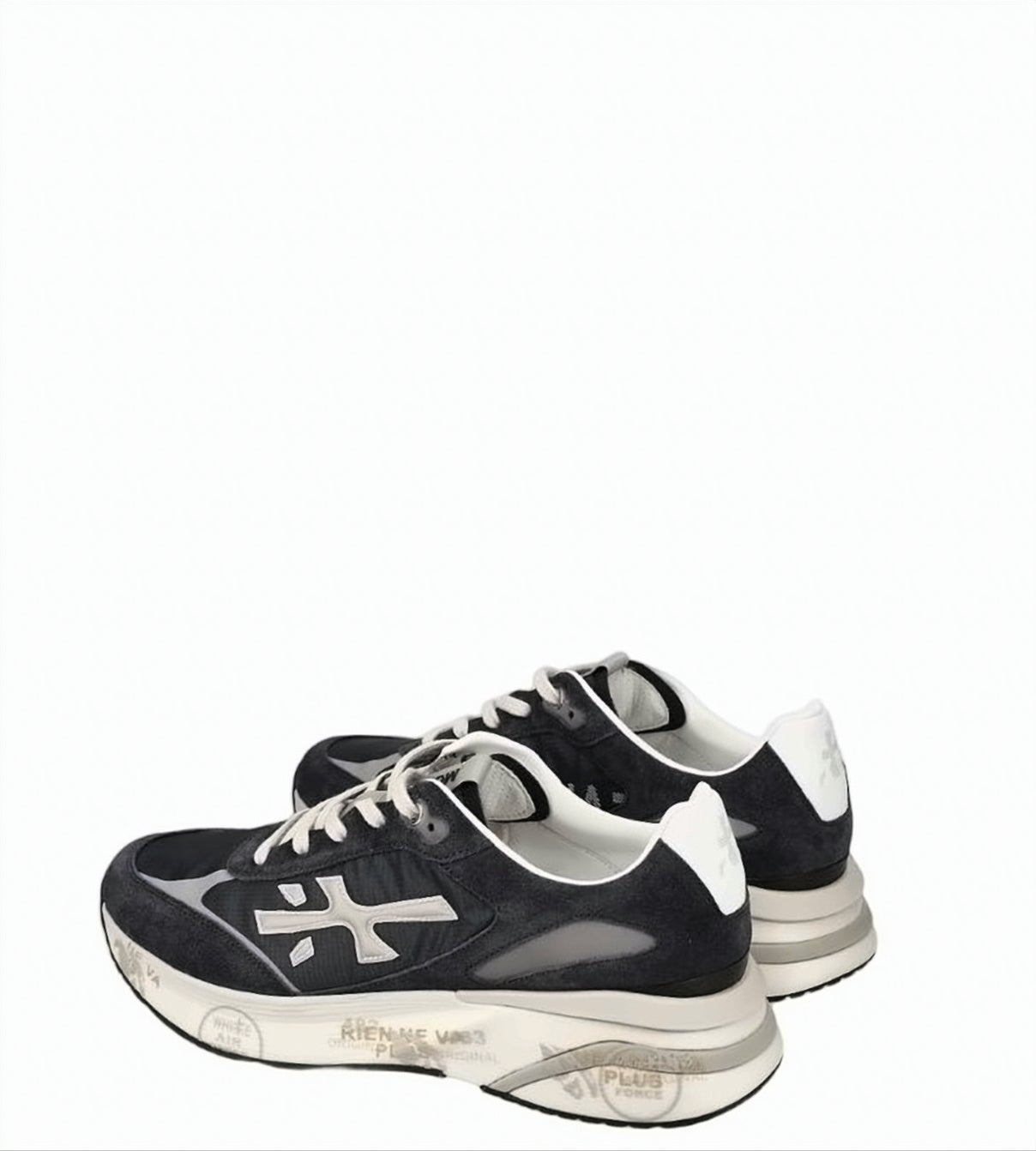 Blue Moerun Lace Up Sneakers