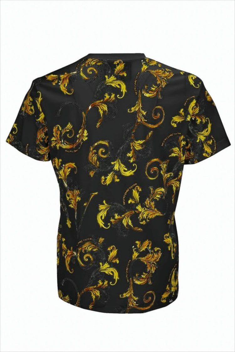 Baroque Patterned Short-Sleeve Versace T-Shirt
