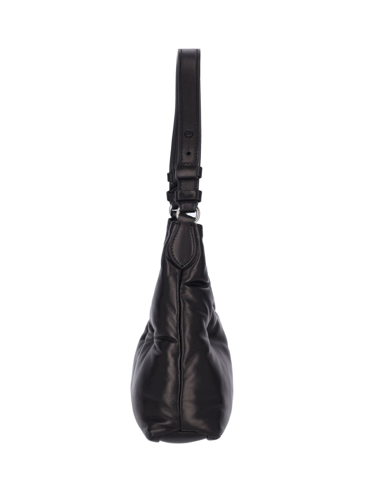 Quilted Black Lamb Leather Shoulder Bag