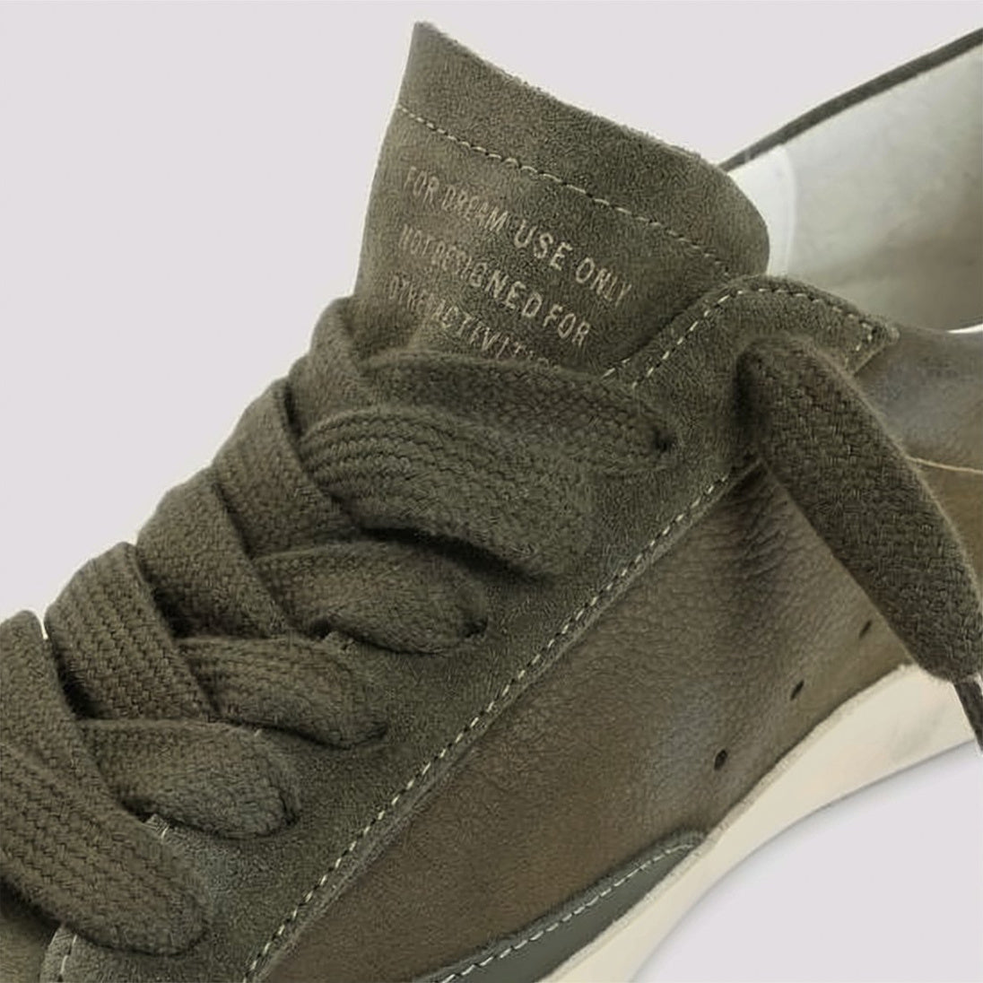 Suede Low-Top Sneakers with Vintage Finish