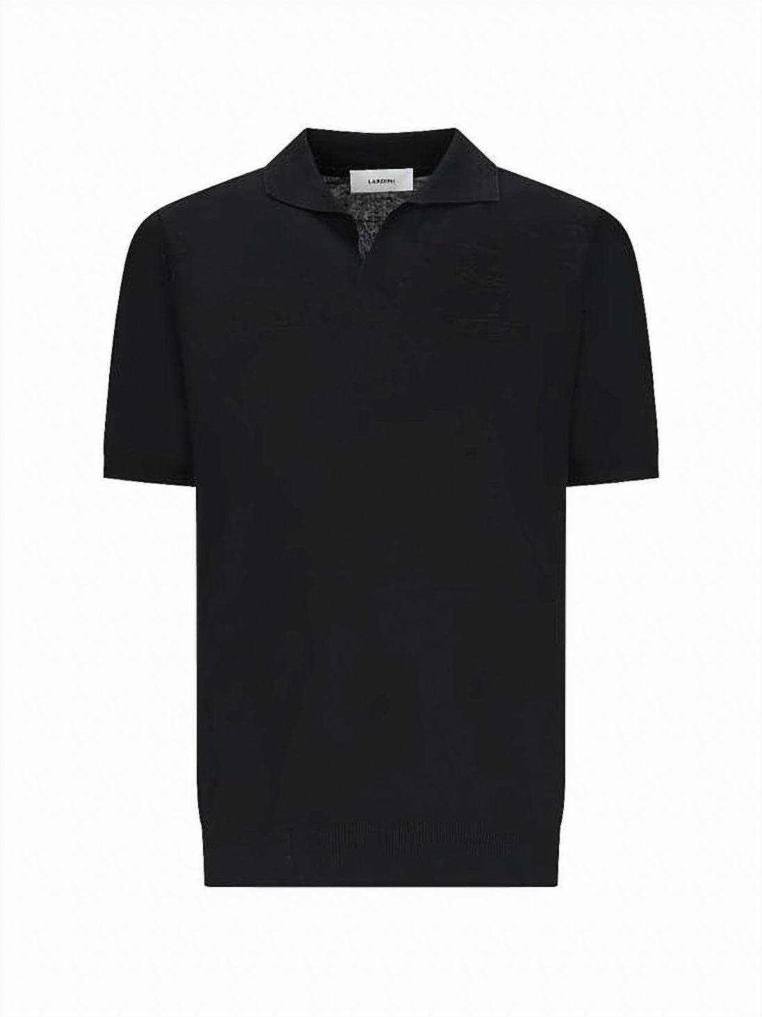 Black Polo Shirt with Fitted Silhouette