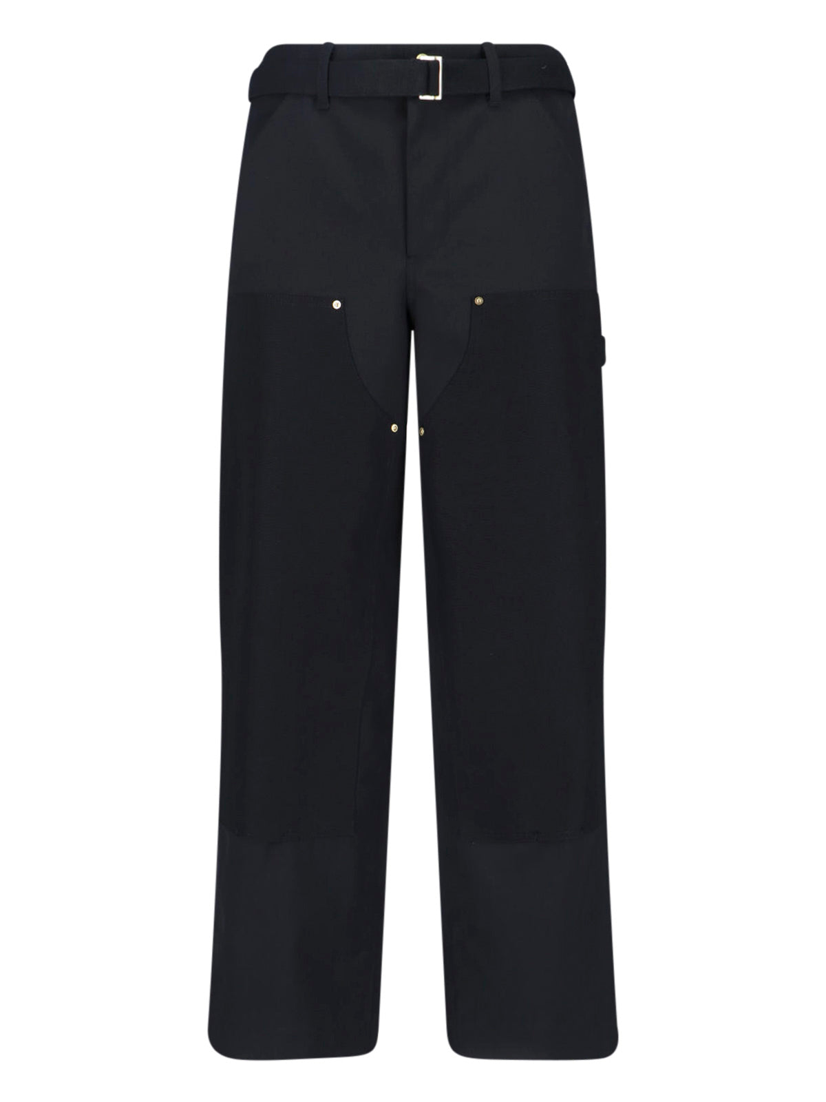 Double Knee Pants Sacai X Carhartt Wip With Belted Mid-Rise
