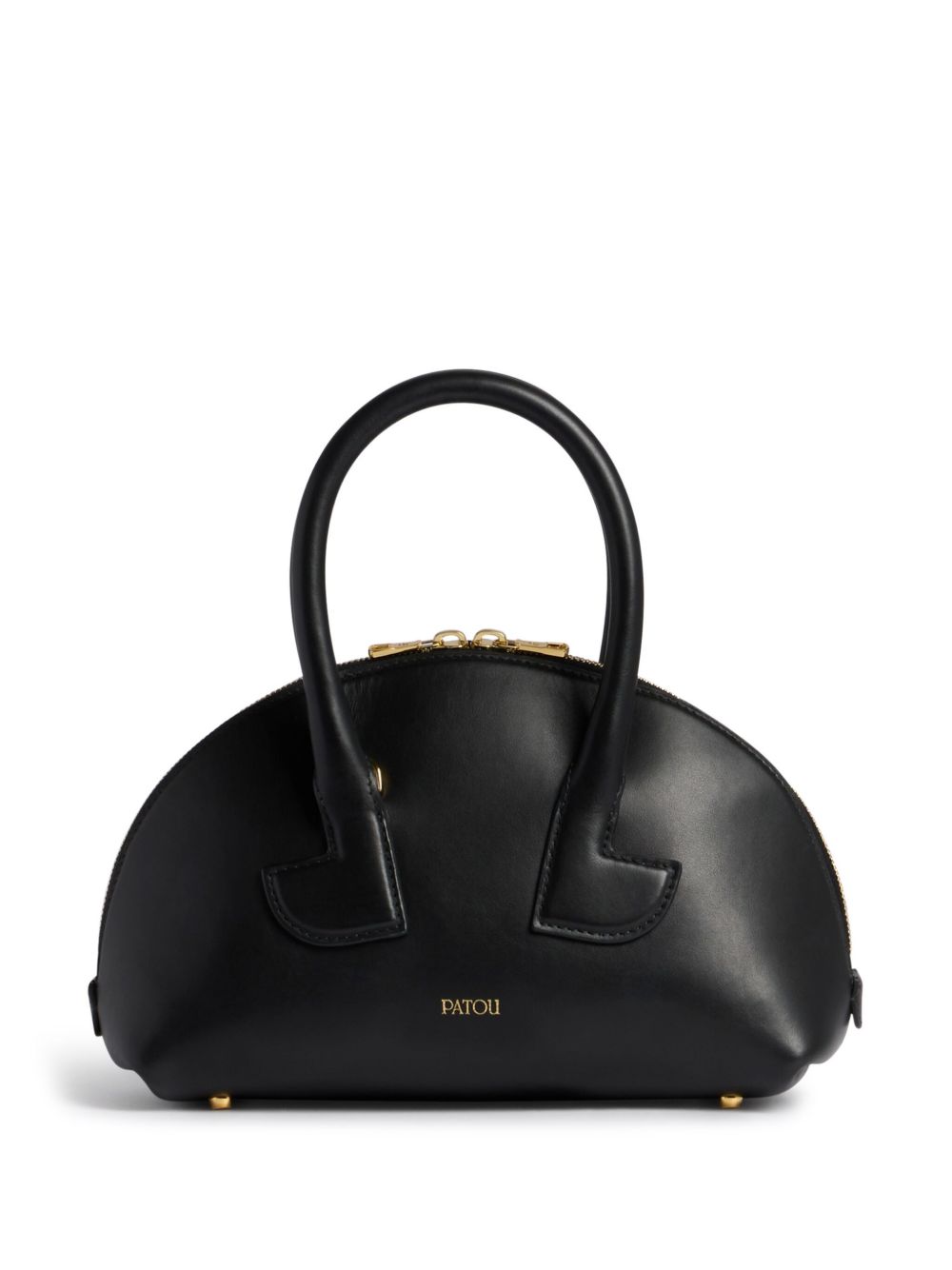 Curved Black Handbag