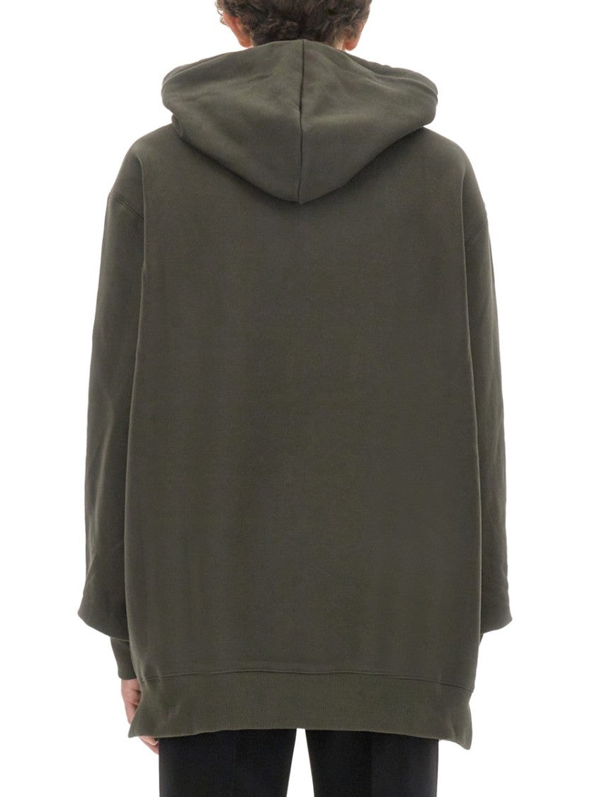 Relaxed Fit Oversized Sweatshirt With Embossed Logo
